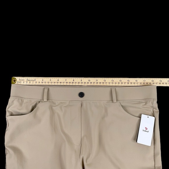 Baleaf Pants Women 2XLP Beige Elastic Waist Pull On Pockets Performance Stretch - Picture 10 of 16
